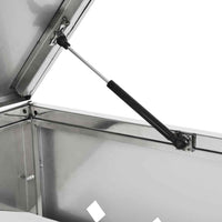 vidaXL Abrigo para caixote do lixo 240 L aço inoxidável
