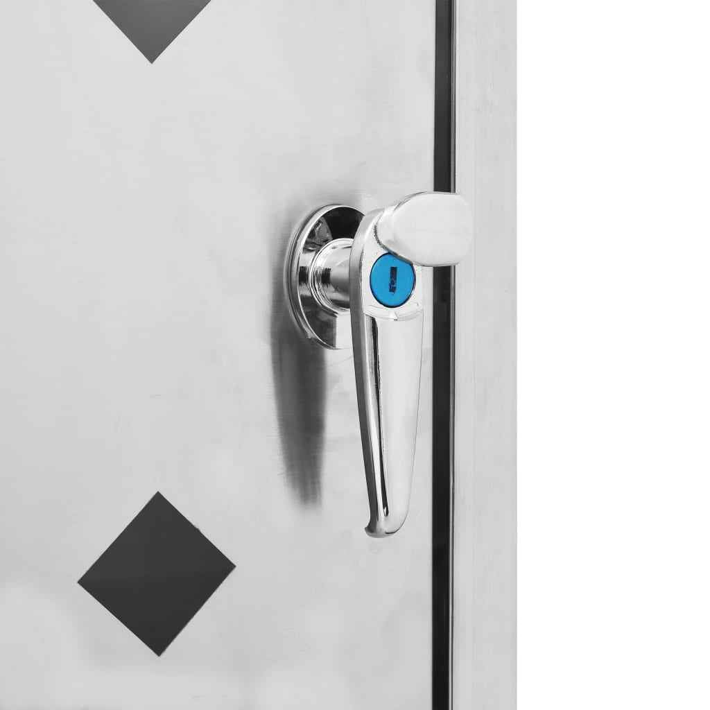 vidaXL Abrigo para caixote do lixo 240 L aço inoxidável