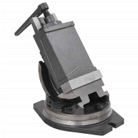 vidaXL Torno de bancada inclinável de 2 eixos 100 mm