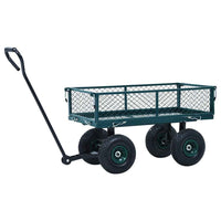 vidaXL Carrinho de mão de jardim 250 kg verde