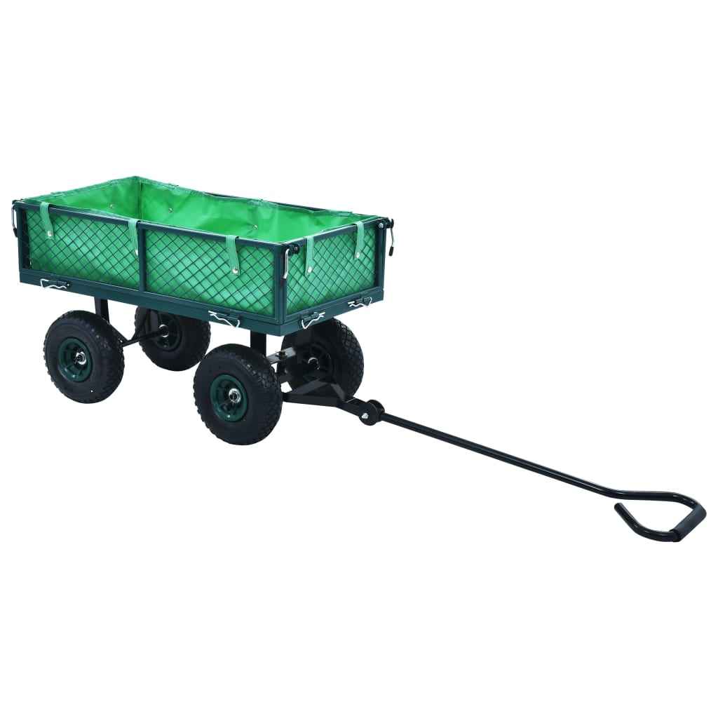 vidaXL Carrinho de mão de jardim 250 kg verde