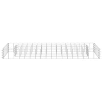 vidaXL Canteiro elevado/cesto gabião 90x30x10 cm aço galvanizado