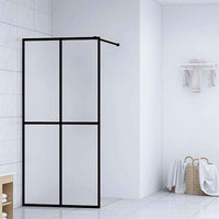 vidaXL Divisória de chuveiro vidro temperado transparente 80x195 cm