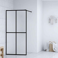 vidaXL Divisória de chuveiro vidro temperado transparente 80x195 cm