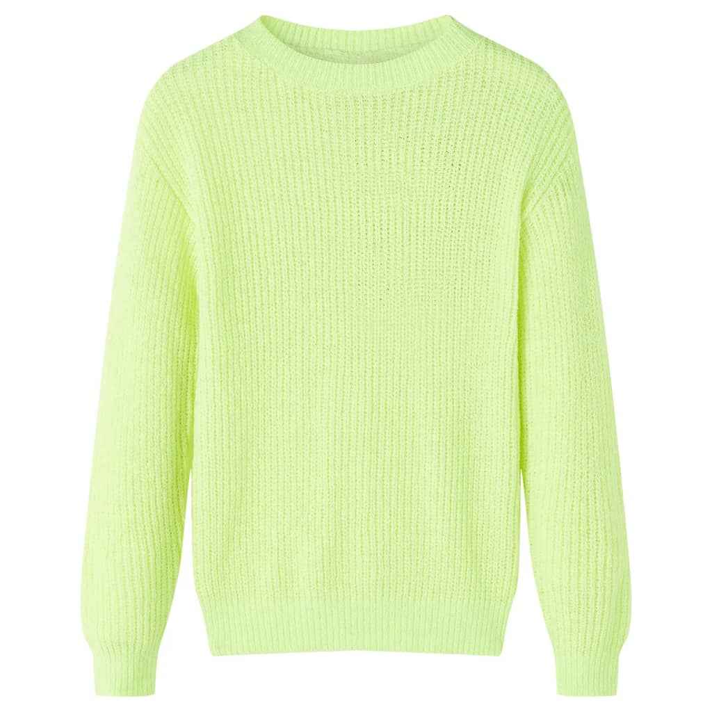 Camisola de malha para criança laranja brilhante 92