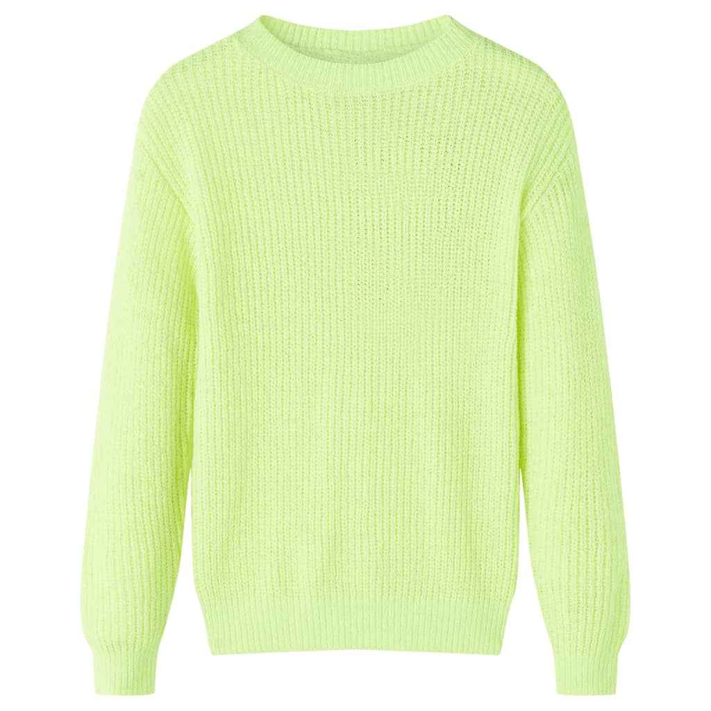 Camisola de malha para criança laranja brilhante 92