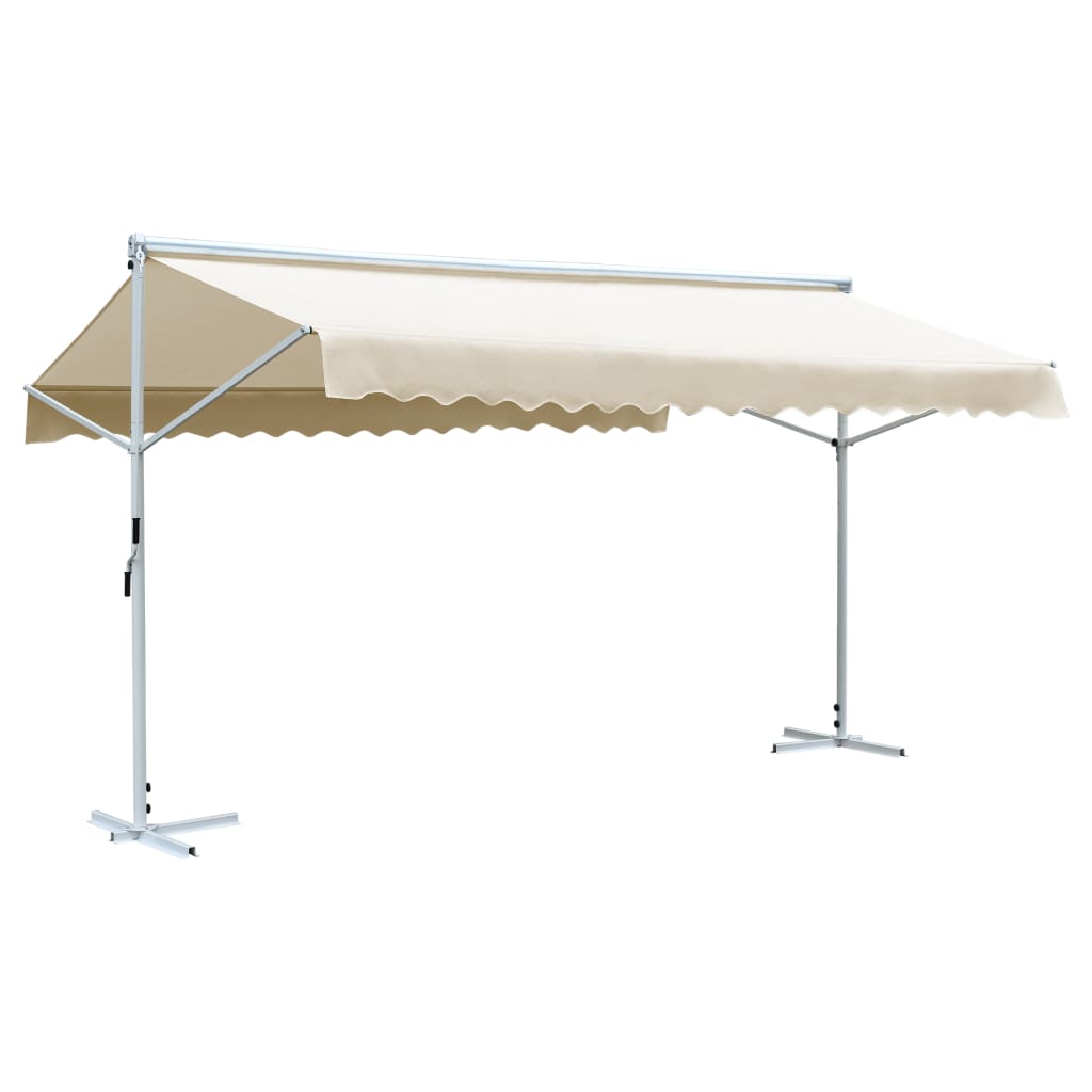 vidaXL Toldo de pé 500x300 cm creme