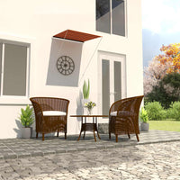 vidaXL Toldo retrátil 150x150 cm azul e branco