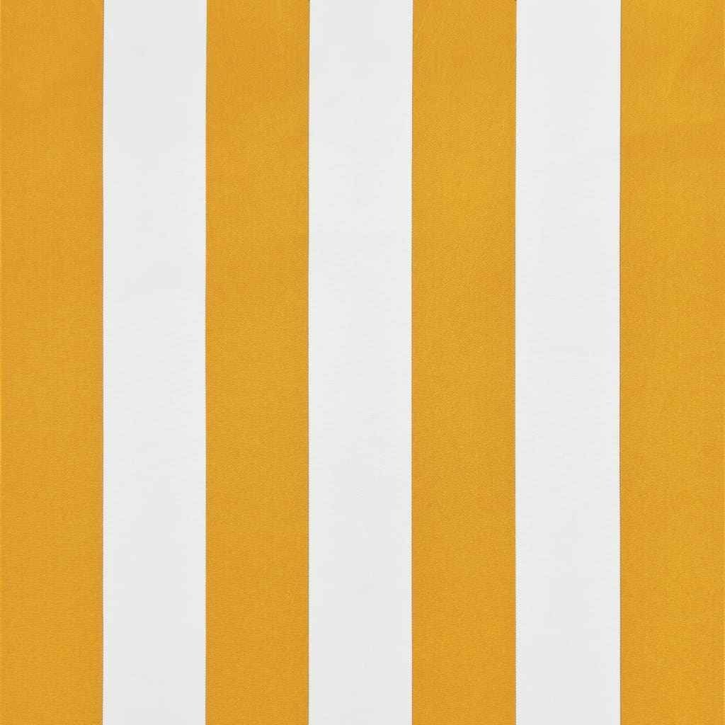 vidaXL Toldo retrátil com LED 200x150 cm amarelo e branco