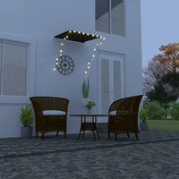 vidaXL Toldo retrátil com LED 250x150 cm antracite