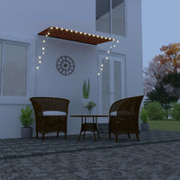vidaXL Toldo retrátil com LED 250x150 cm antracite