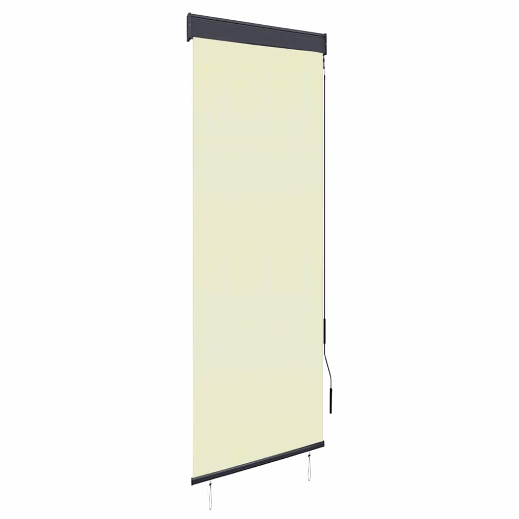 vidaXL Estore de rolo para exterior 60x250 cm azul e branco