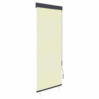 vidaXL Estore de rolo para exterior 60x250 cm azul e branco