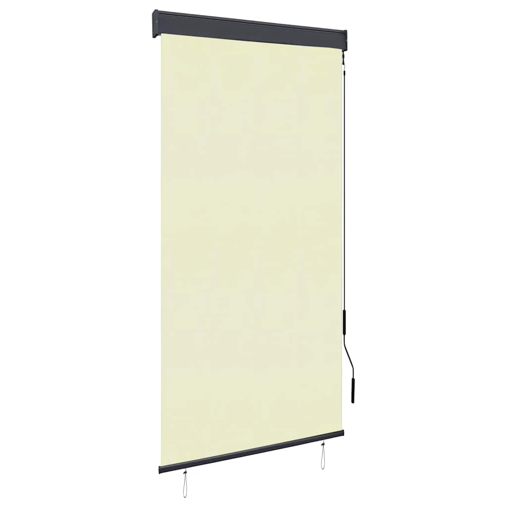 vidaXL Estore de rolo para exterior 60x250 cm azul e branco