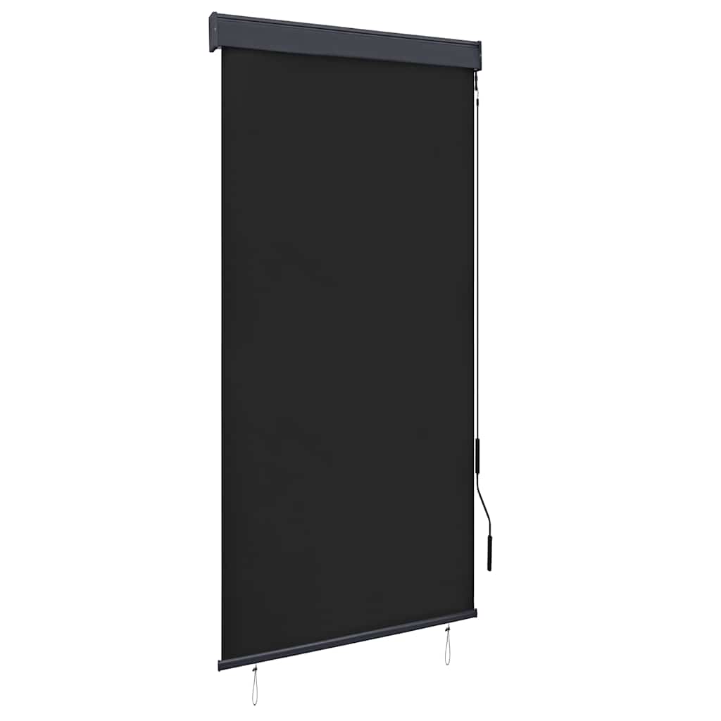 vidaXL Estore de rolo para exterior 60x250 cm azul e branco