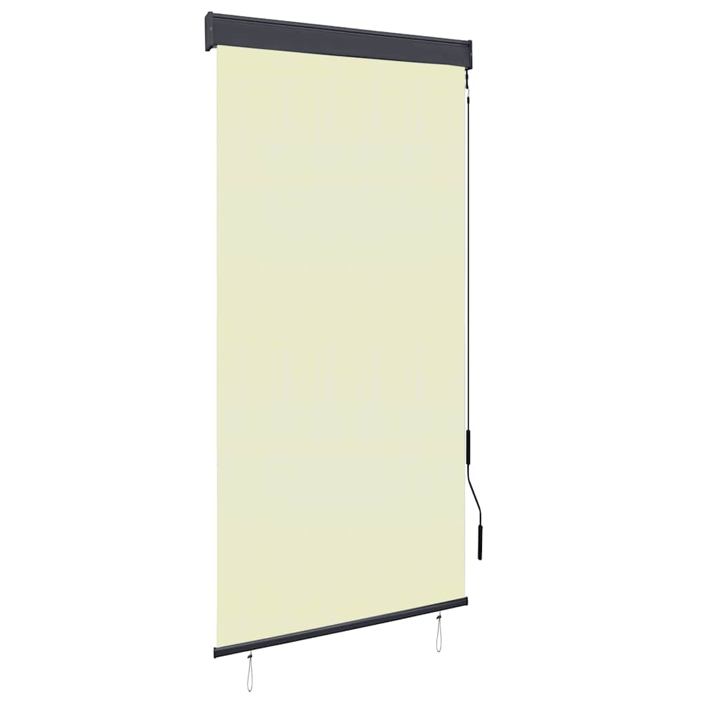 vidaXL Estore de rolo para exterior 60x250 cm azul e branco