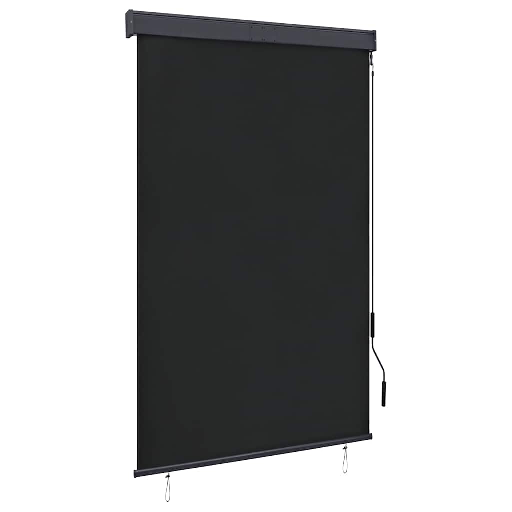 vidaXL Estore de rolo para exterior 60x250 cm azul e branco