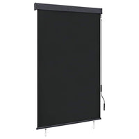 vidaXL Estore de rolo para exterior 60x250 cm azul e branco