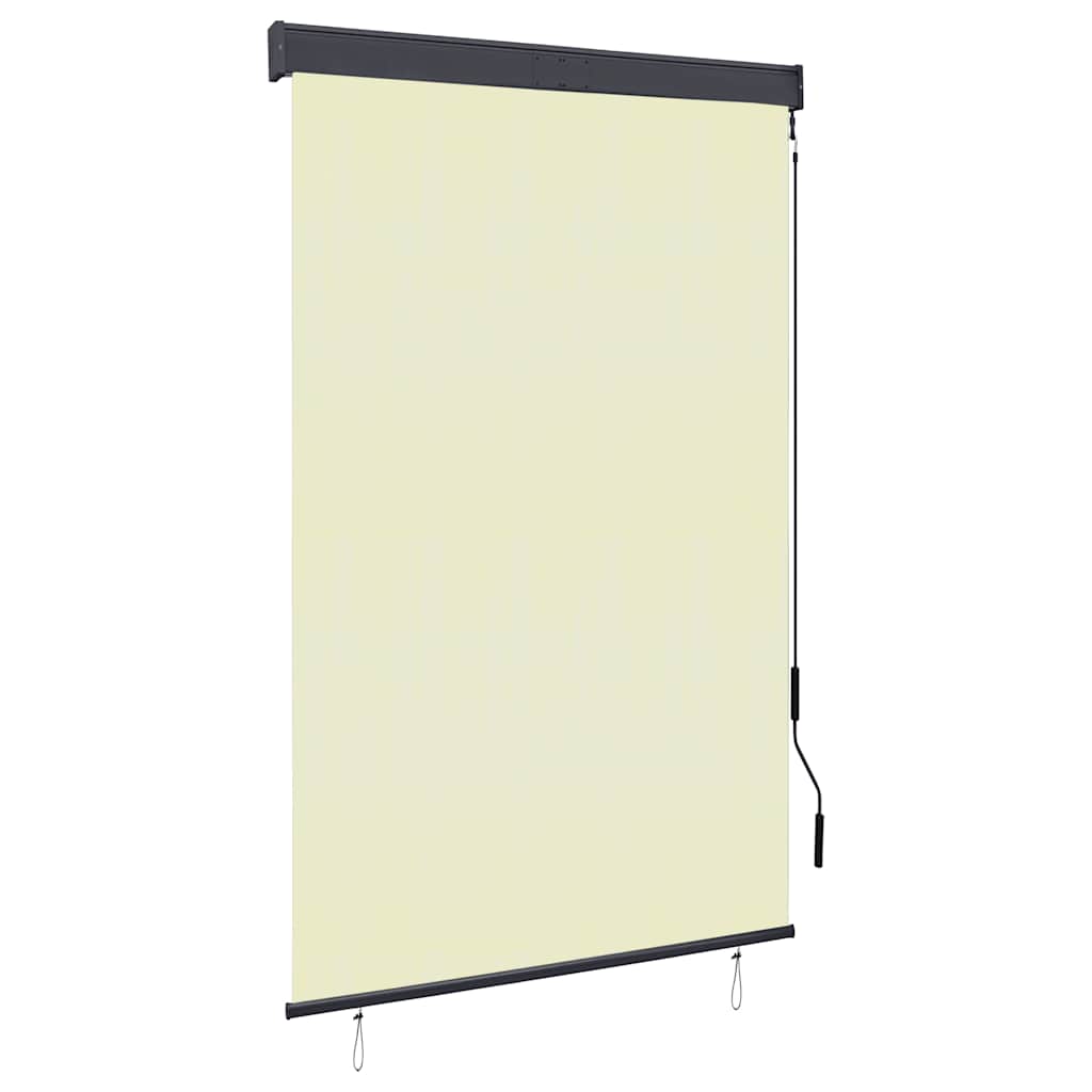 vidaXL Estore de rolo para exterior 60x250 cm azul e branco
