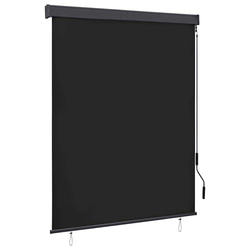 vidaXL Estore de rolo para exterior 60x250 cm azul e branco