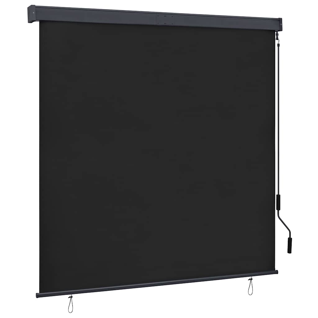 vidaXL Estore de rolo para exterior 60x250 cm azul e branco