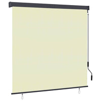 vidaXL Estore de rolo para exterior 60x250 cm azul e branco