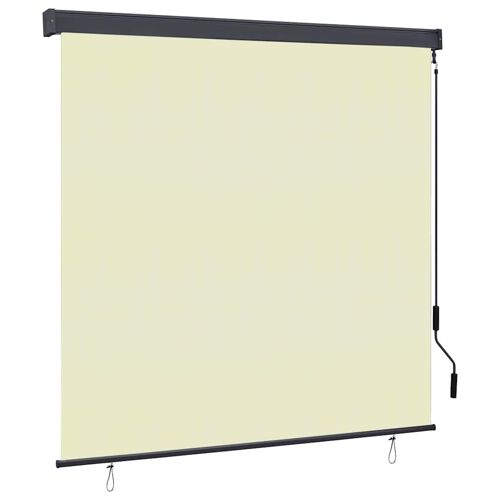 vidaXL Estore de rolo para exterior 60x250 cm azul e branco