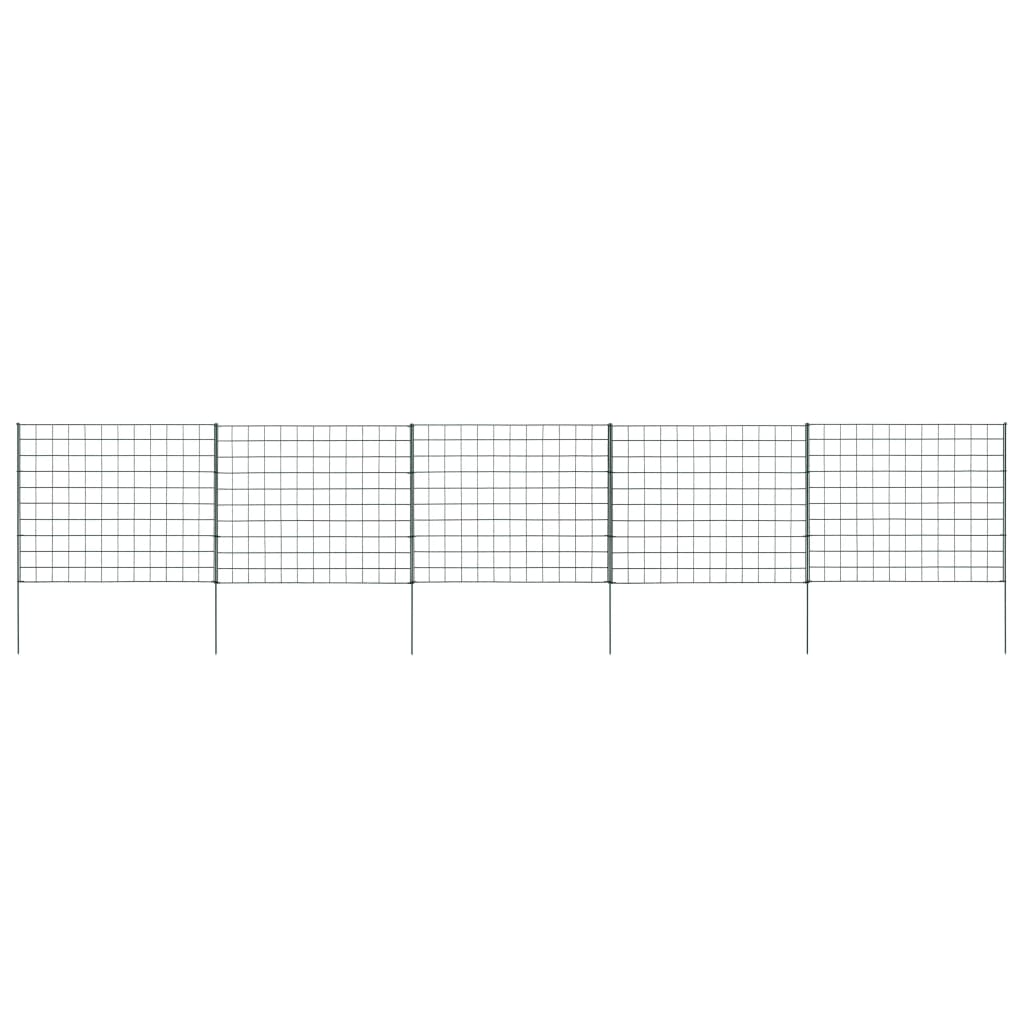 vidaXL Conj. painéis de vedação arqueados p/ jardim 77,3x26 cm verde