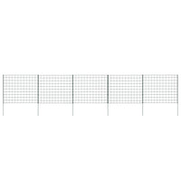 vidaXL Conj. painéis de vedação arqueados p/ jardim 77,3x26 cm verde