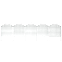vidaXL Conj. painéis de vedação arqueados p/ jardim 77,3x26 cm verde