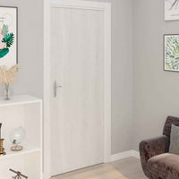 vidaXL Autocolante para porta 2 pcs 210x90 cm PVC cor madeira branca