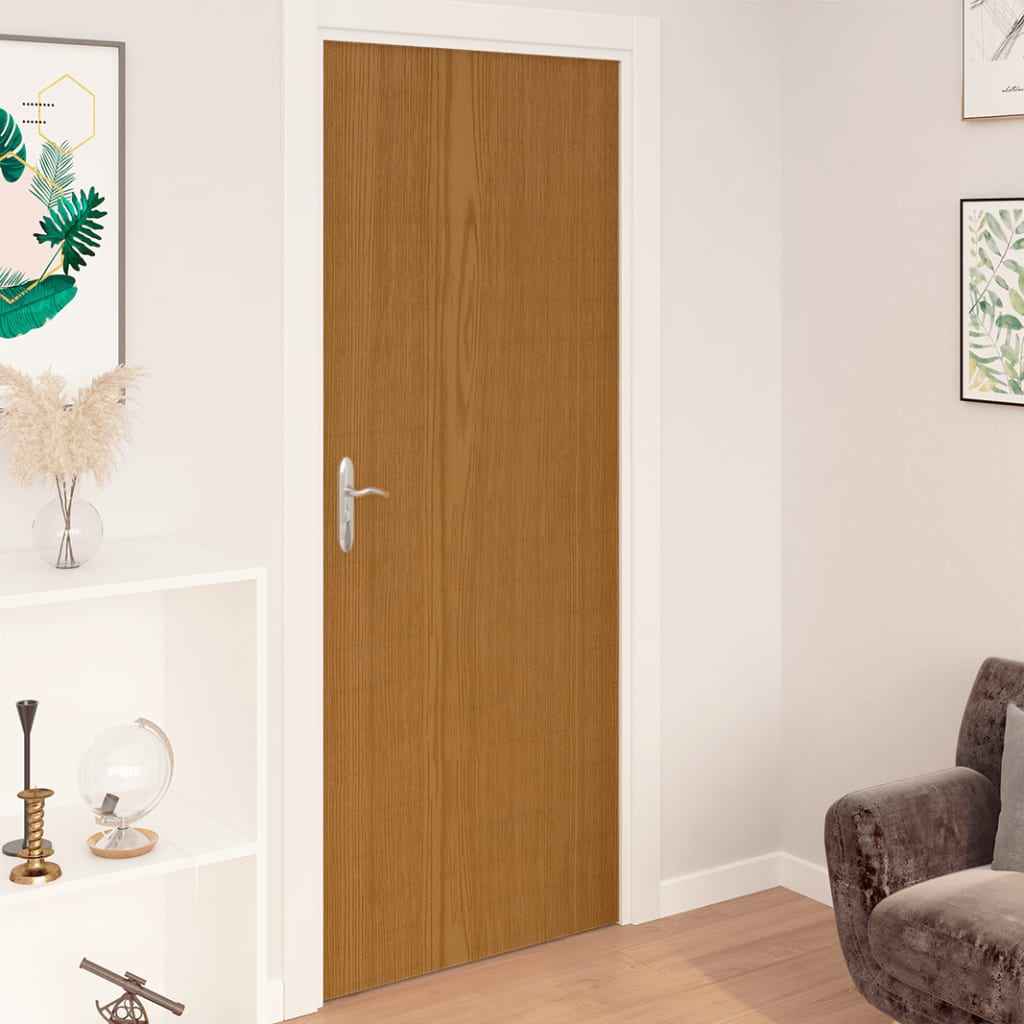 vidaXL Autocolante para porta 2 pcs 210x90 cm PVC cor madeira branca