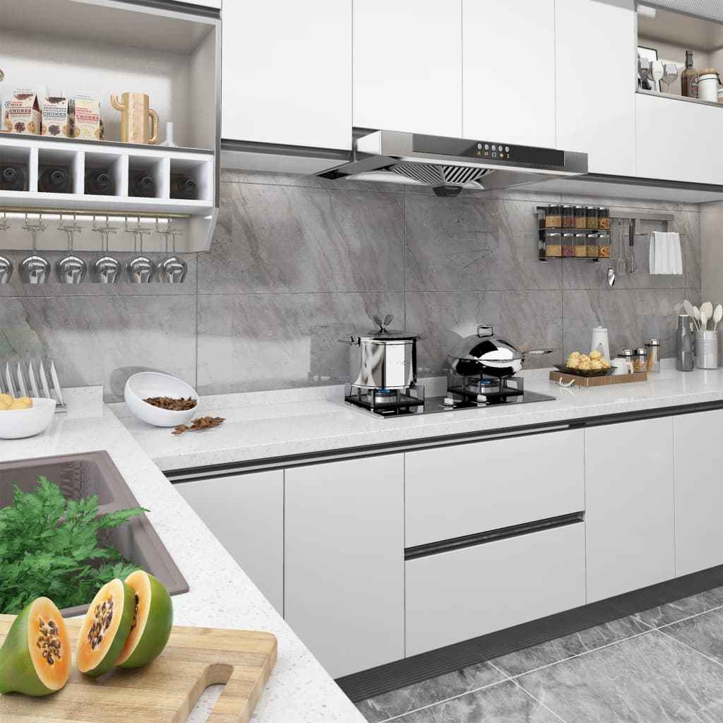 vidaXL Autocolante para móveis 500x90 cm PVC branco