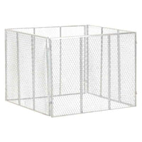 vidaXL Compostor de jardim 85x85x70 cm ferro galvanizado