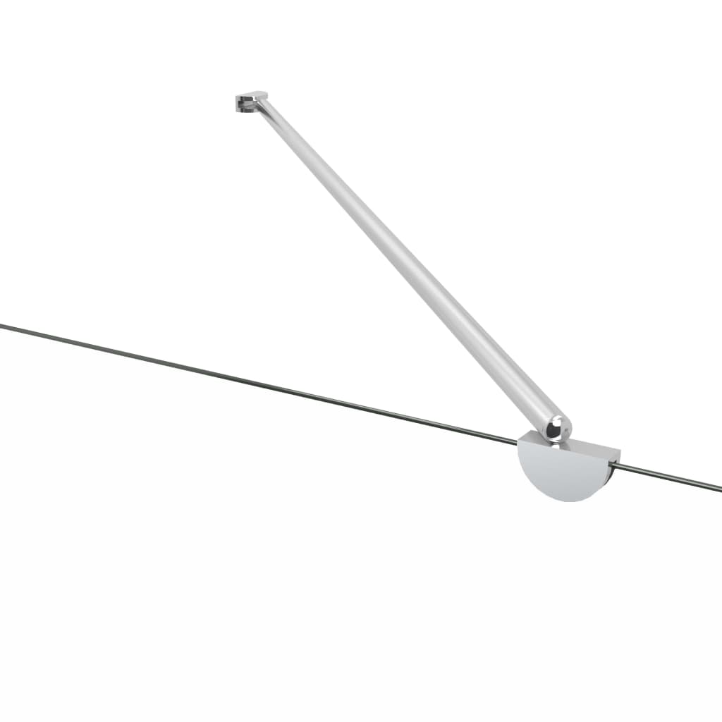 vidaXL Cabine de duche riscas vidro temperado 120x68x130 cm