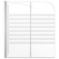 vidaXL Cabine de duche riscas vidro temperado 120x68x130 cm