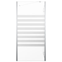 vidaXL Cabine de duche riscas vidro temperado 120x68x130 cm