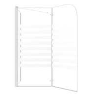 vidaXL Cabine de duche riscas vidro temperado 120x68x130 cm