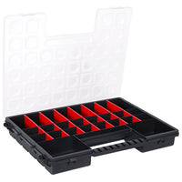 vidaXL Caixas com divisórias ajustáveis 5 pcs 385x283x50 mm plástico