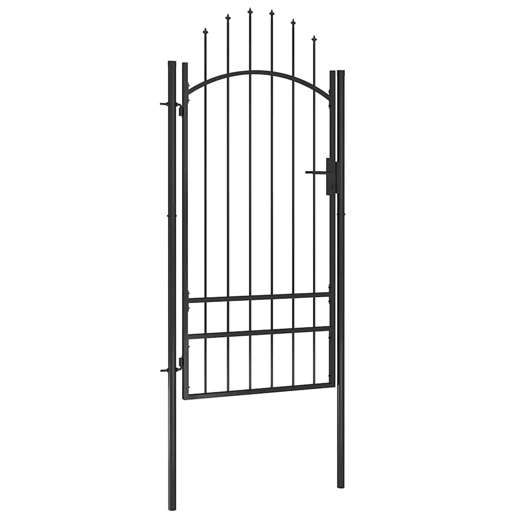 vidaXL Portão de jardim 1x1,5 m aço preto