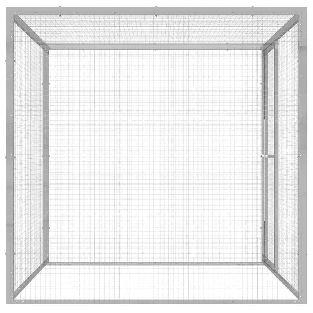 vidaXL Jaula para gatos 1,5x1,5x1,5 m aço galvanizado