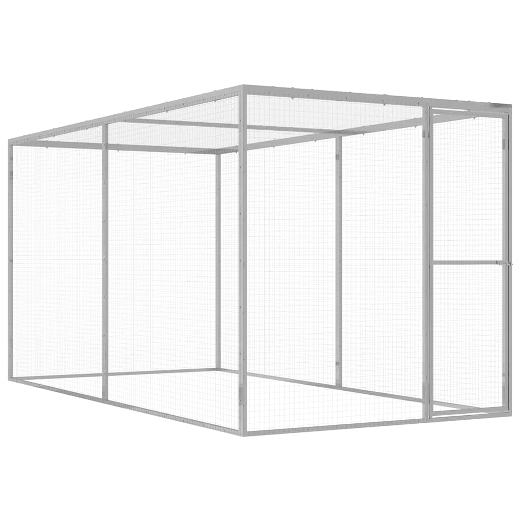 vidaXL Jaula para gatos 1,5x1,5x1,5 m aço galvanizado