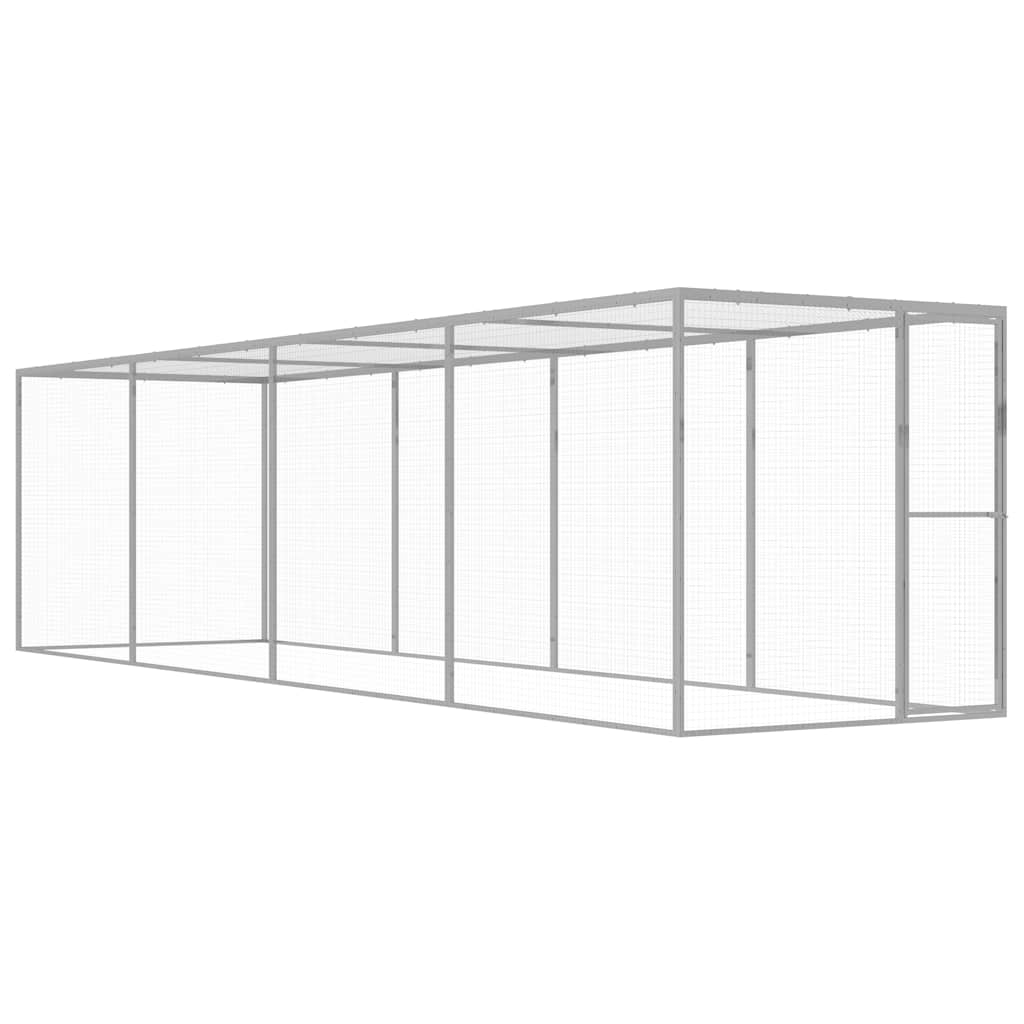 vidaXL Jaula para gatos 1,5x1,5x1,5 m aço galvanizado