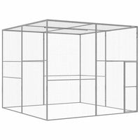 vidaXL Jaula para gatos 1,5x1,5x1,5 m aço galvanizado