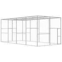 vidaXL Jaula para gatos 1,5x1,5x1,5 m aço galvanizado