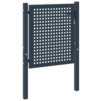 vidaXL Portão de cerca Antracite 102x75 cm Aço