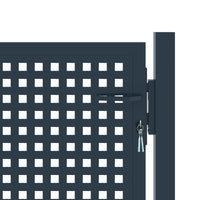 vidaXL Portão de cerca Antracite 102x75 cm Aço