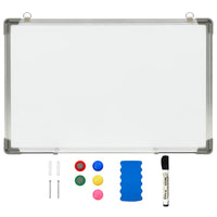 vidaXL Quadro de escrita magnético 50x35 cm aço branco