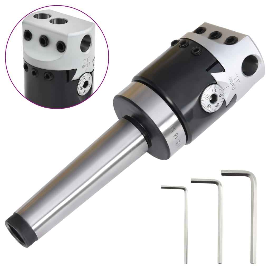 vidaXL Cabeça de mandrilar 50 mm com cone MT2 para fresagem