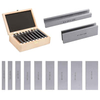 vidaXL Blocos paralelos 100 mm 18 pcs 10-42 mm